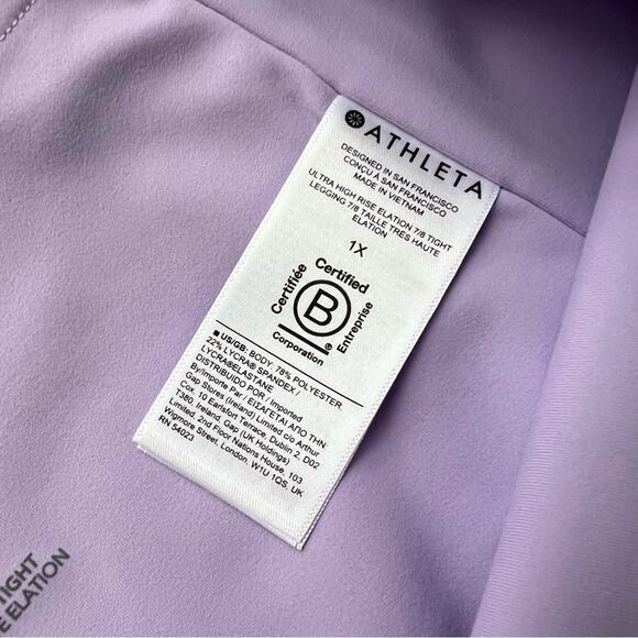 Athleta Ultra High Rise Elation 7/8 Tight in Elfin Purple Women’s Size 1X - Picture 8 of 11